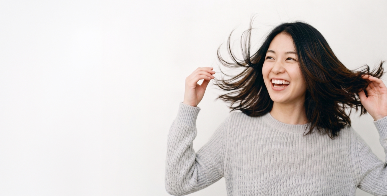 A smiling Medland Orthodontics patient A smiling Medland Orthodontics patient