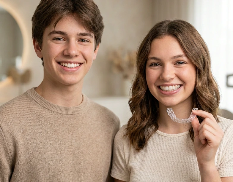Specialist Orthodontist comparing discreet treatment options Specialist Orthodontist comparing discreet treatment options