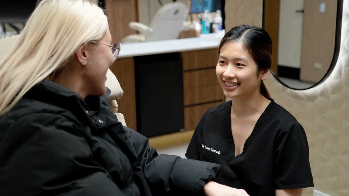 A Medland Orthodontics specialist with a patient